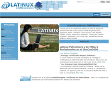 Tablet Screenshot of certificacion.latinux.org